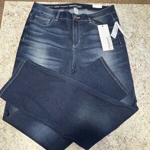 Westport Womens Dark Blue Straight Jeans